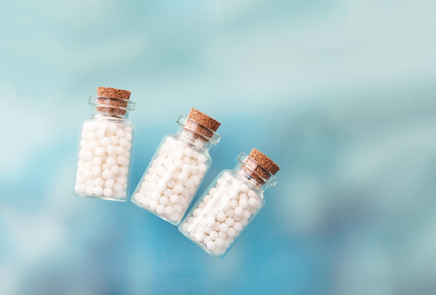 Homeopathy - A homeopathy concept with homeopathic medicine