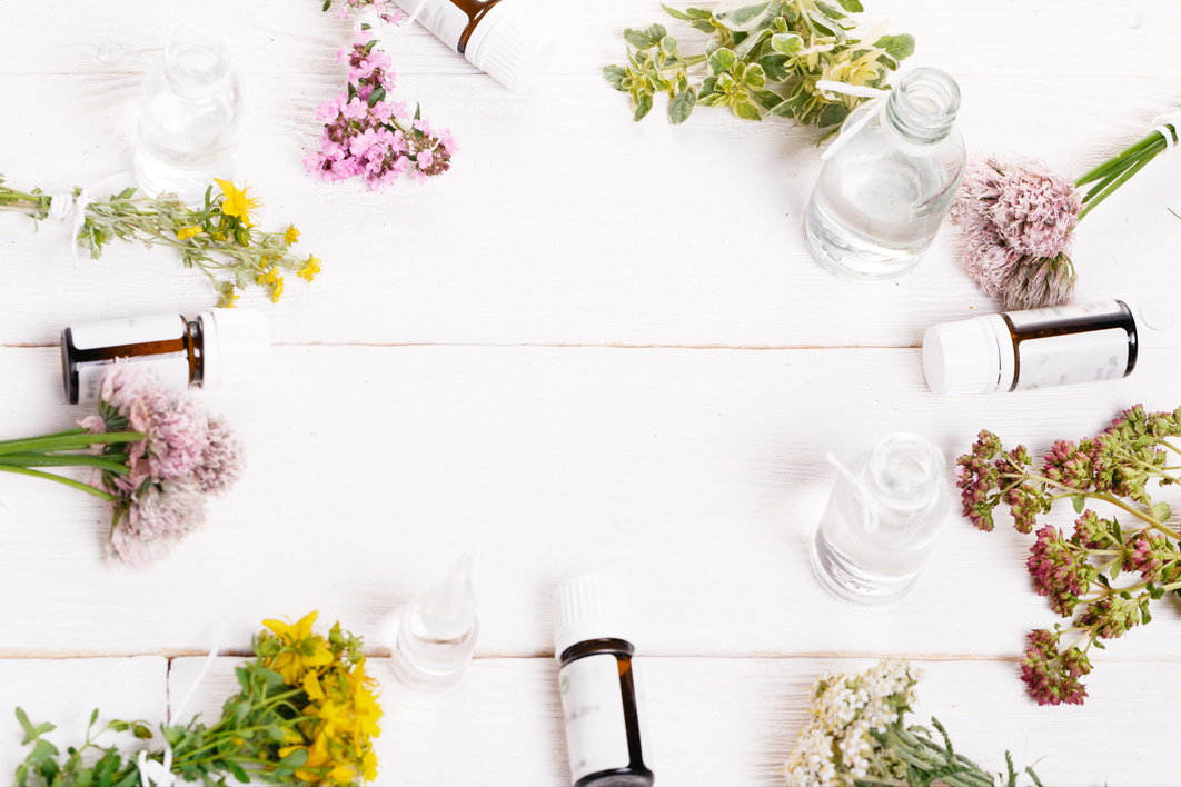Homeopathy - A homeopathy concept with homeopathic medicine